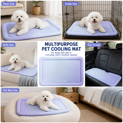 upsell-❄️Pet Cooling Mat for Dogs & Cats 🐾  Naturally Cool Ice-Silk Pad • Breathable, Washable & Soft (Copy)