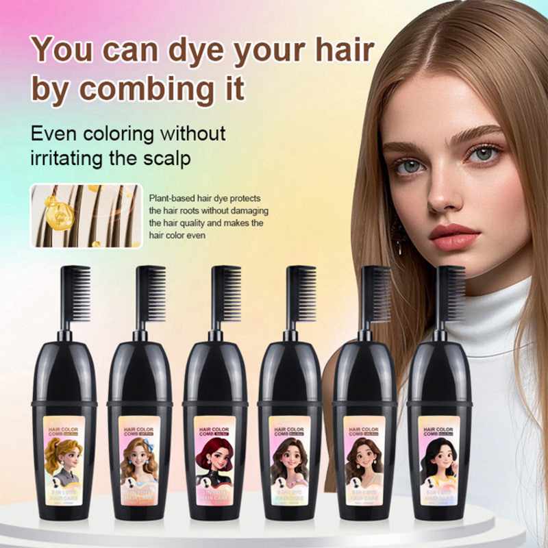💇‍♀️ 3-in-1 Hair Color Comb | Color, Blend & Apply in One – Easy to Use at Home – Buy 2 Get 1 Free