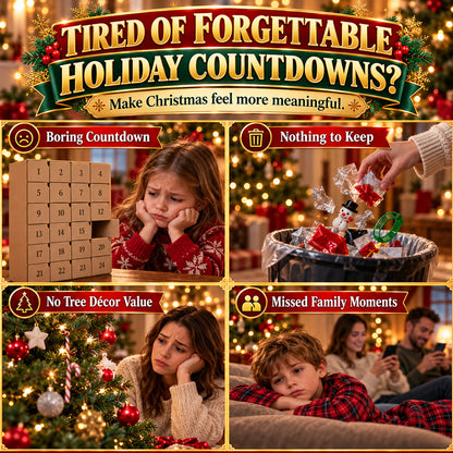 ⏳ Last day to save 49% – 🎄 12-Day Mini Christmas Ornament Advent Calendar | 12 unique festive buildable designs with hanging loops—perfect for decorating Christmas trees, wreaths, and holiday displays 🧱