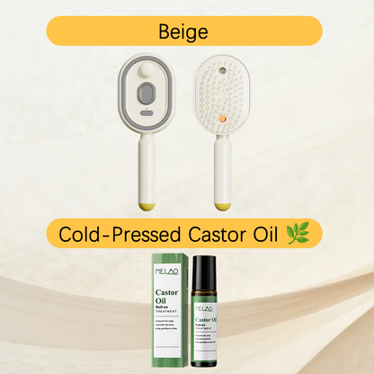 💖ProGlide™🇬🇧 Scalp Massager Comb 💆‍♀️ – Self-Cleaning 🧼, Tangle-Free ✂️ & Frizz-Control Hair Brush with Soothing Mist Spray 💨✨ | Perfect for Dry, Brittle Hair 💧🌟
