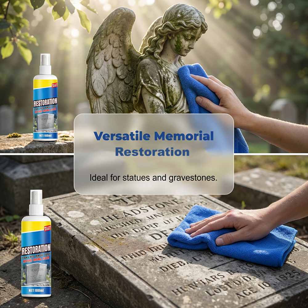 Hjmeta®-Headstone Cleaning & Restoration Spray – Remove Stains Instantly