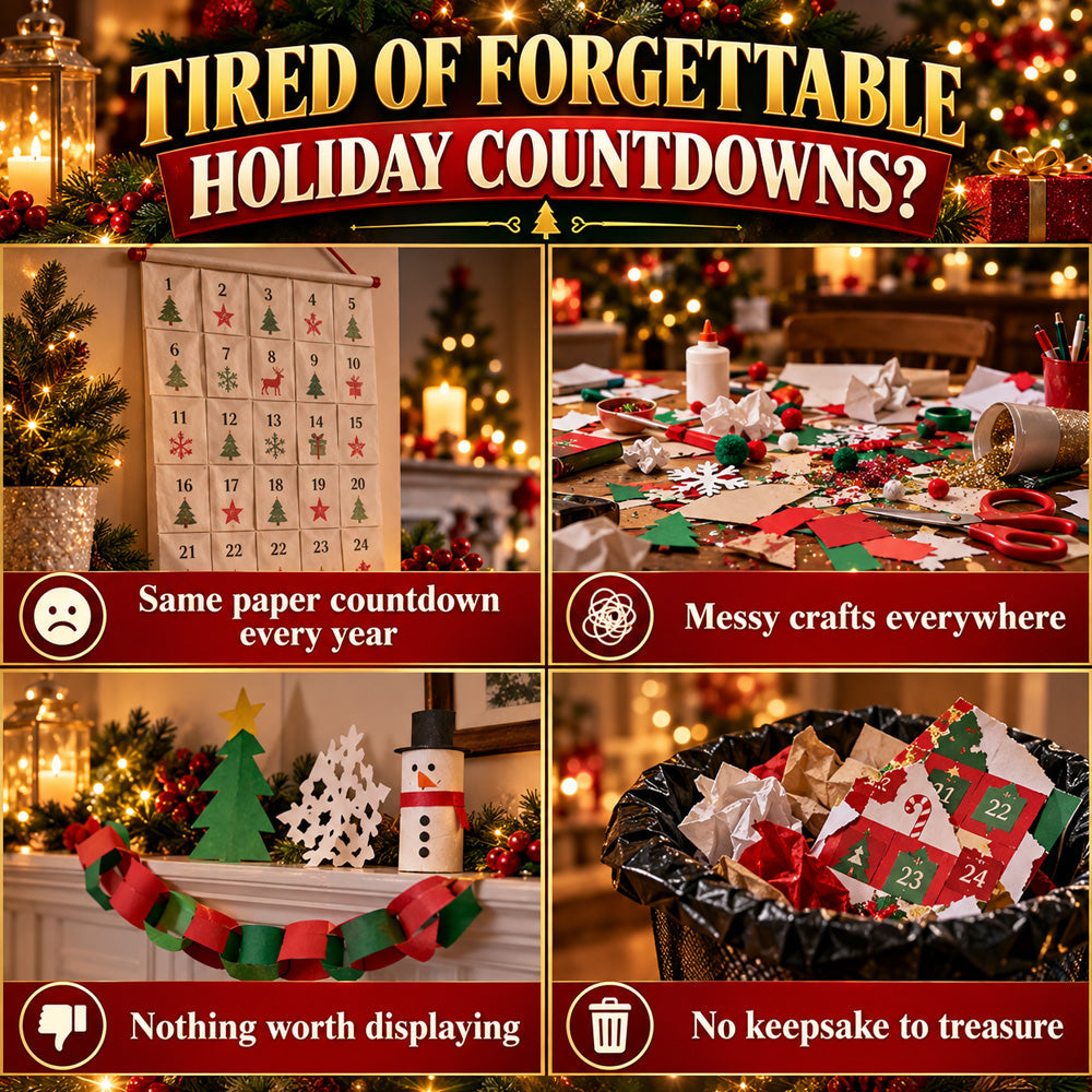 🎄 24-Day Mini Christmas Ornament Advent Calendar | 24 unique festive buildable designs with hanging loops—perfect for decorating Christmas trees, wreaths, and holiday displays 🧱