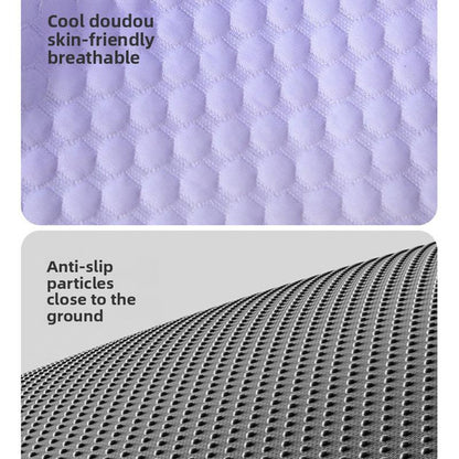❄️Pet Cooling Mat for Dogs & Cats 🐾  Naturally Cool Ice-Silk Pad • Breathable, Washable & Soft