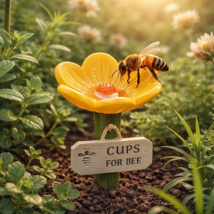 Hjmeta®🐝Flower-Shaped Bee Watering Station💧