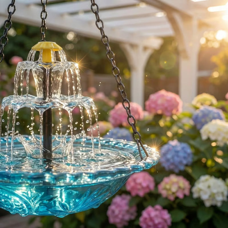 upsell-🔥🔥2026 Spring Sale 40% Off--🐦Solar Cascade Hanging Bird Bath Fountain