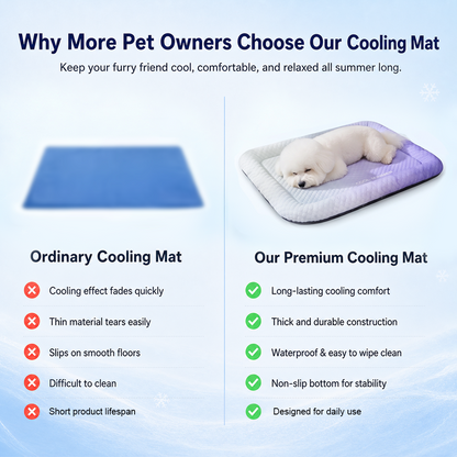 upsell-❄️Pet Cooling Mat for Dogs & Cats 🐾  Naturally Cool Ice-Silk Pad • Breathable, Washable & Soft (Copy)