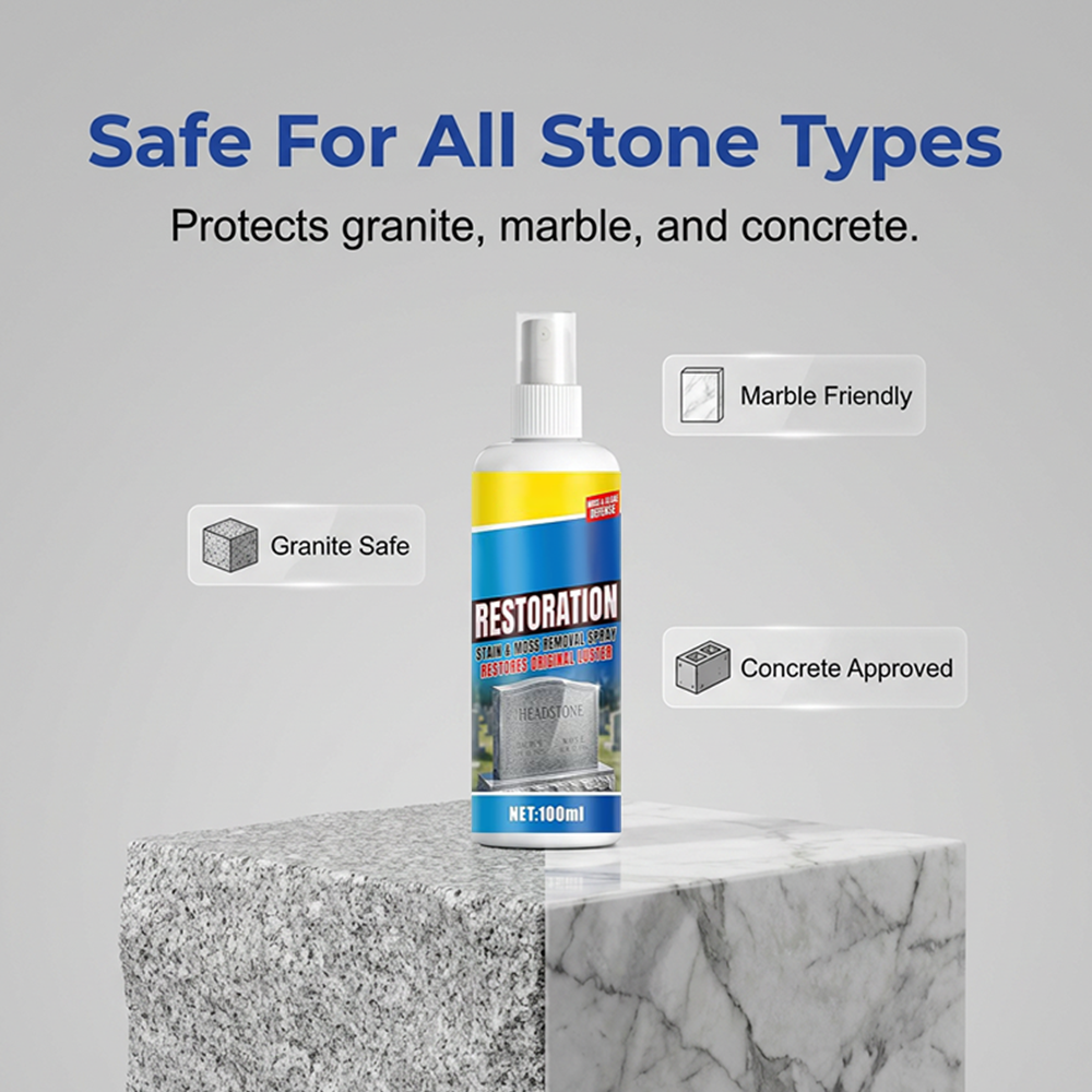 Hjmeta®-Headstone Cleaning & Restoration Spray – Remove Stains Instantly