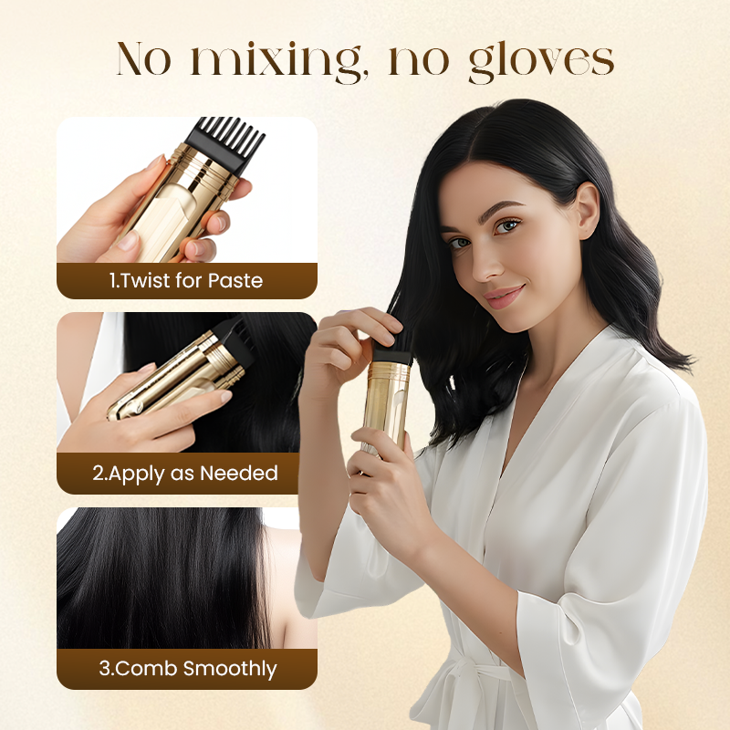 💖2-in-1 Convenient Hair Dye Comb For Gray Hair-Hjmeta®