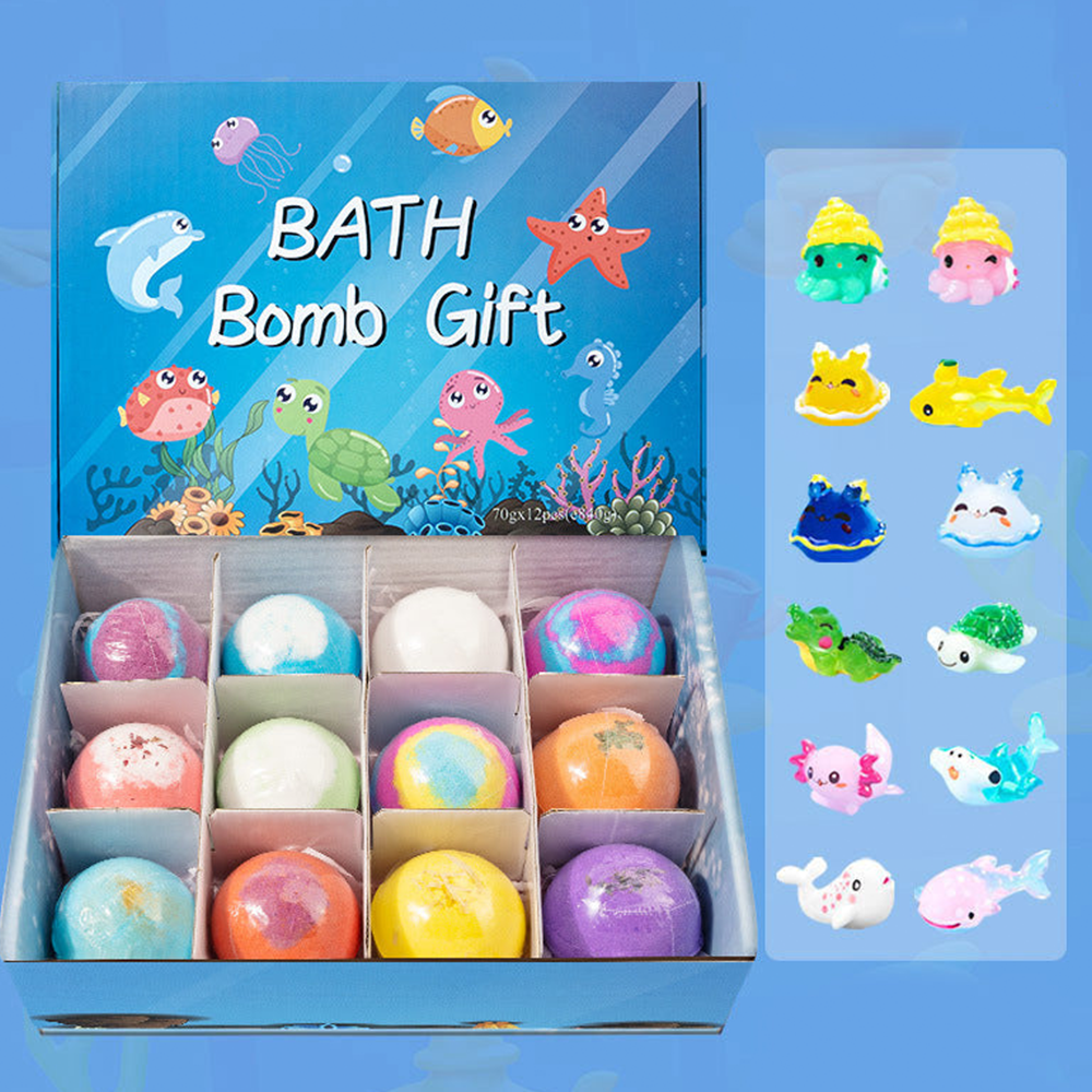Hjmeta®12-Piece Bath Bomb Gift Set for Kids