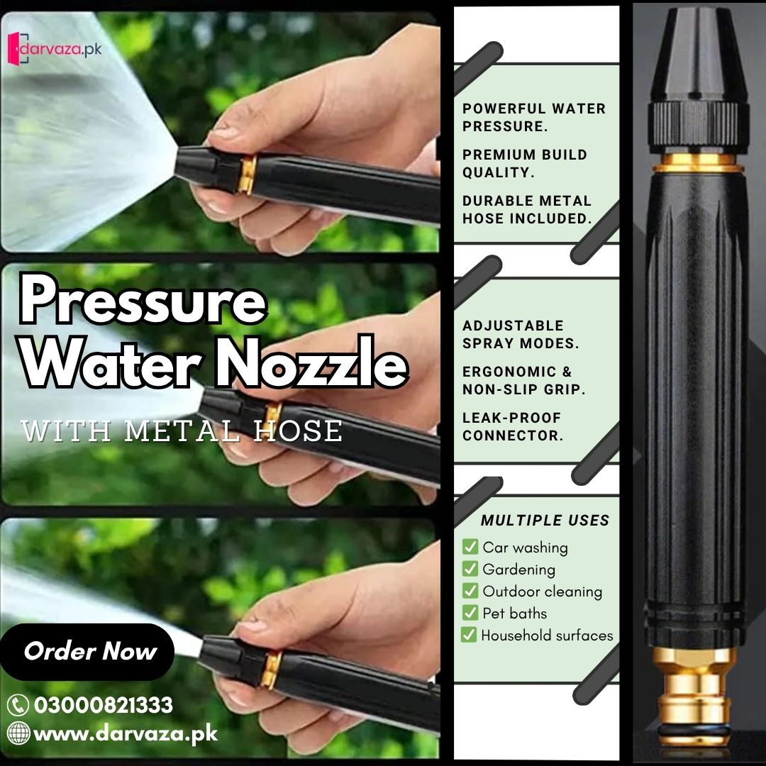 Hjmeta®-🔥 High Pressure Water Nozzle 💧✨Multi-Purpose for Car, Garden & Household Cleaning