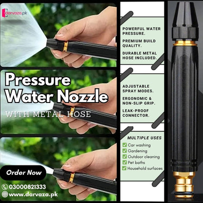 Hjmeta®-🔥 High Pressure Water Nozzle 💧✨Multi-Purpose for Car, Garden & Household Cleaning