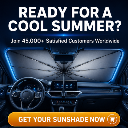 🔥 2026 Upgraded Car Windshield Sun Shade Umbrella