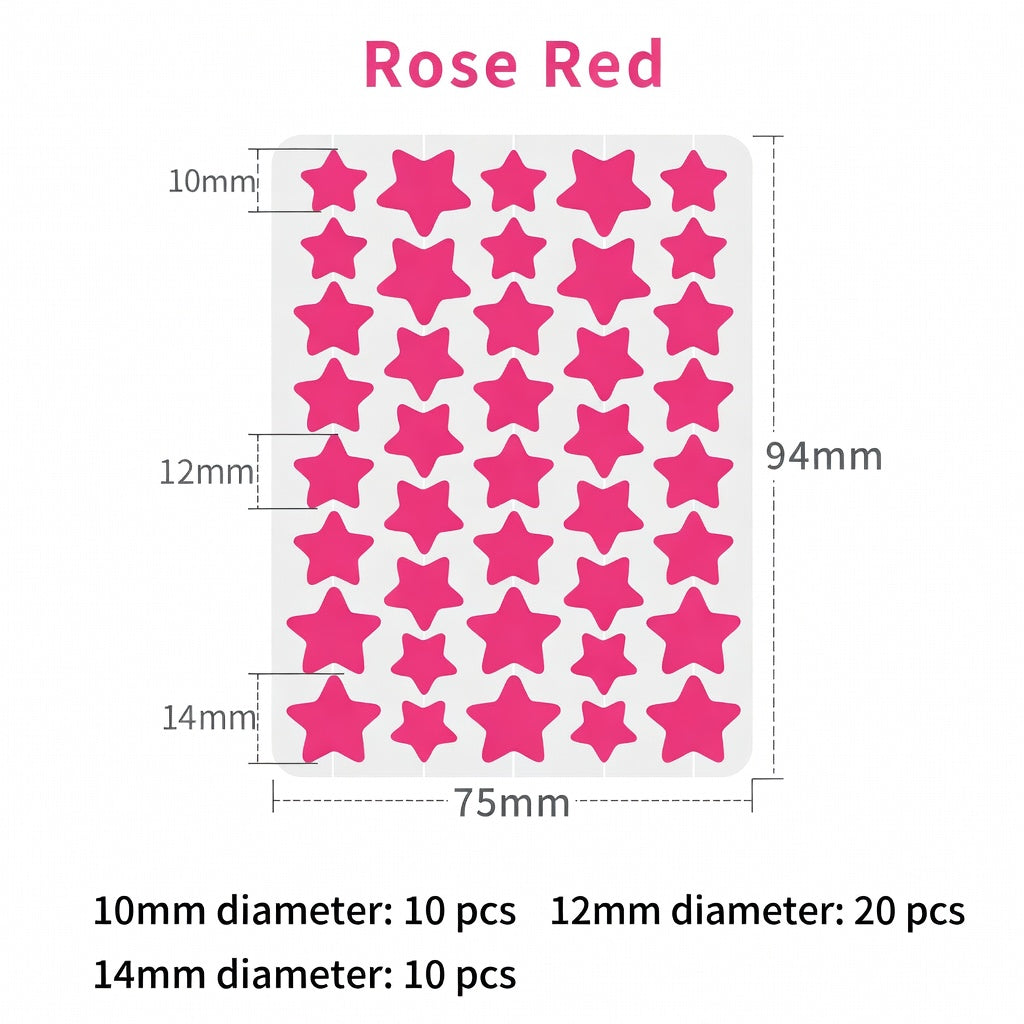 Devareon® 2-in-1 Microneedle & Hydrocolloid Star Patch 🌟 | Acne, Blackheads, Skin Tags & Raised Blemishes Remover 💫 | 6 Colors Pimple Patch for Face & Neck 🌸 | Invisible Star Zit Stickers ✨