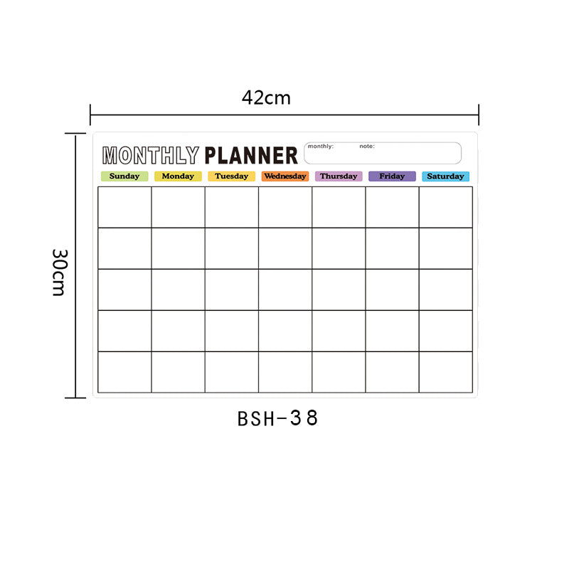 🌈Magnetic Calendar Board with Erasable Markers