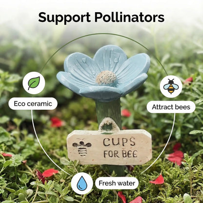Hjmeta®🐝Flower-Shaped Bee Watering Station💧