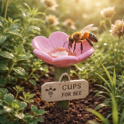 Hjmeta®🐝Flower-Shaped Bee Watering Station💧