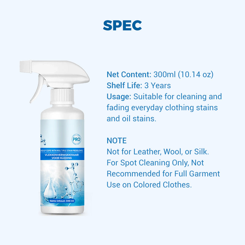 🔥40% OFF🎉All-in-One Powerful Stain Remover Clothes Dry-Clean Spray-Hjmeta®