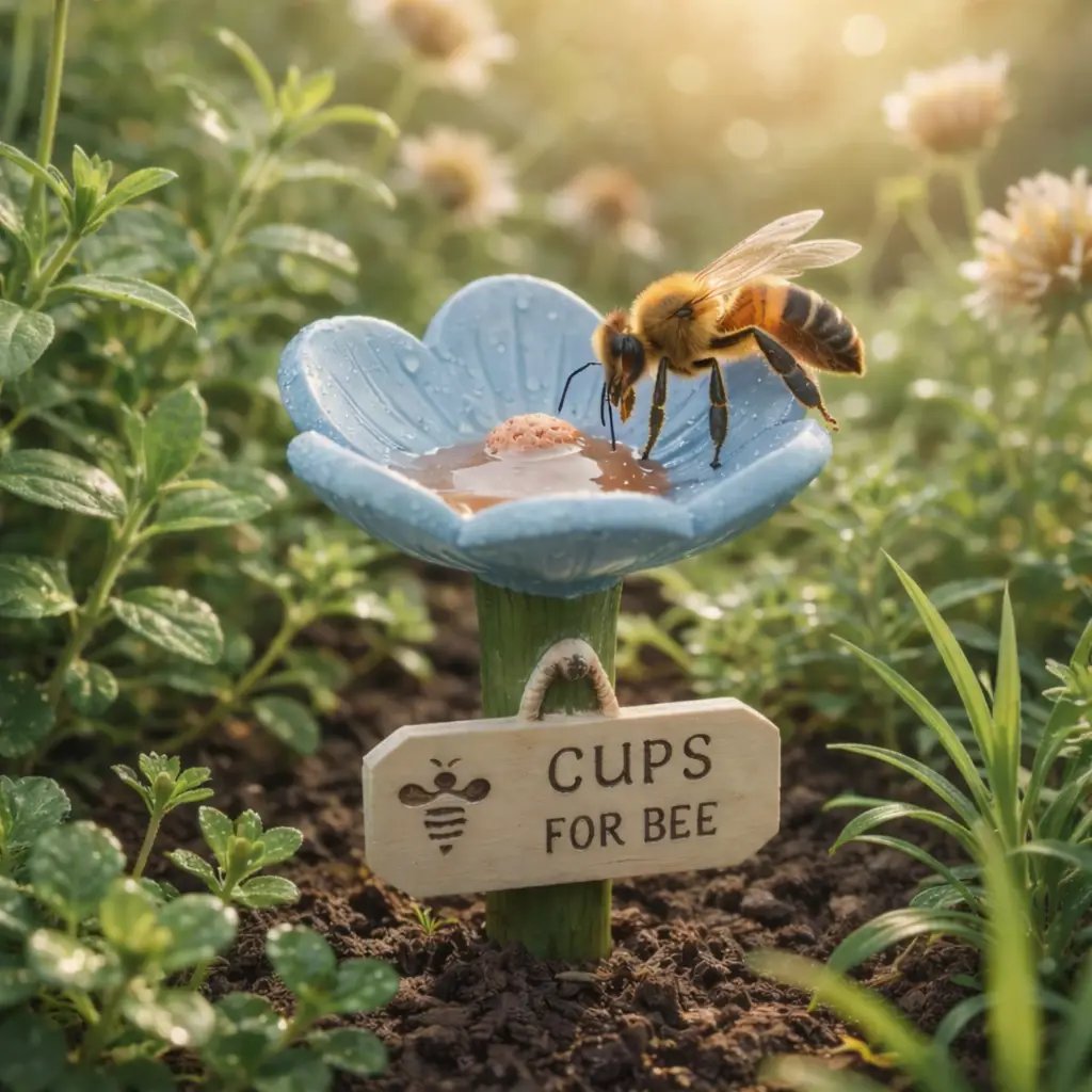Hjmeta®🐝Flower-Shaped Bee Watering Station💧