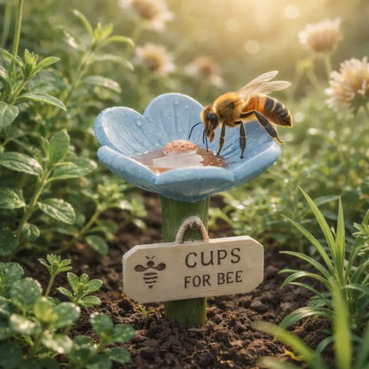 Hjmeta®🐝Flower-Shaped Bee Watering Station💧