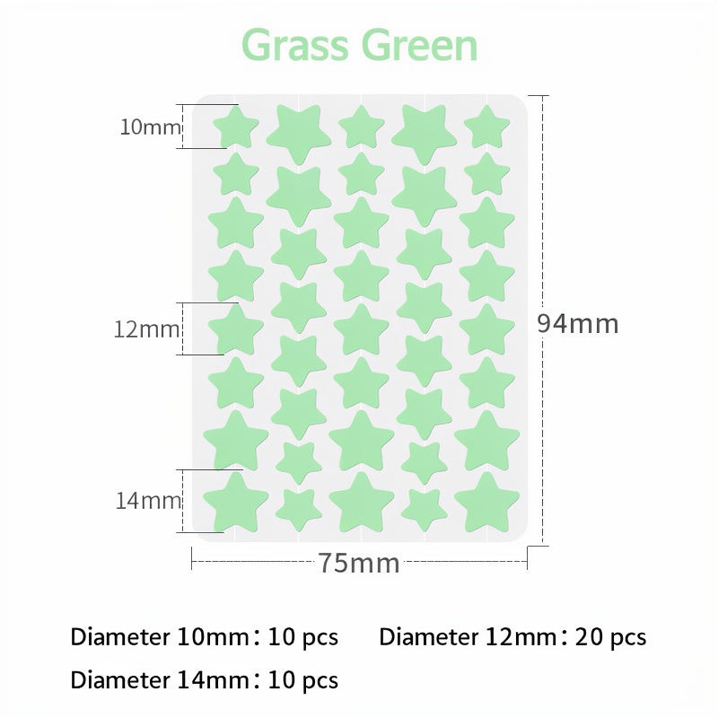 Devareon® 2-in-1 Microneedle & Hydrocolloid Star Patch 🌟 | Acne, Blackheads, Skin Tags & Raised Blemishes Remover 💫 | 6 Colors Pimple Patch for Face & Neck 🌸 | Invisible Star Zit Stickers ✨