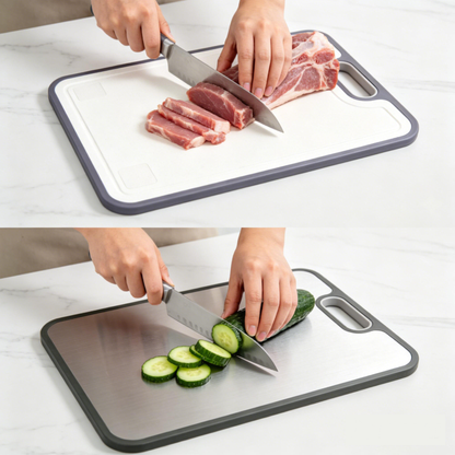 Hjmeta® 5-in-1 Titanium Cutting Board Set – Large 16×11" Prep Board