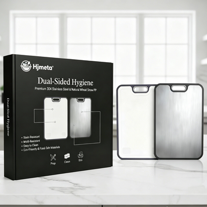 Hjmeta® 5-in-1 Titanium Cutting Board Set – Large 16×11" Prep Board