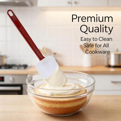 Hjmeta® 14-Inch Heat-Resistant Silicone Spatula – Heavy Duty Kitchen Scraper for Cooking & Baking