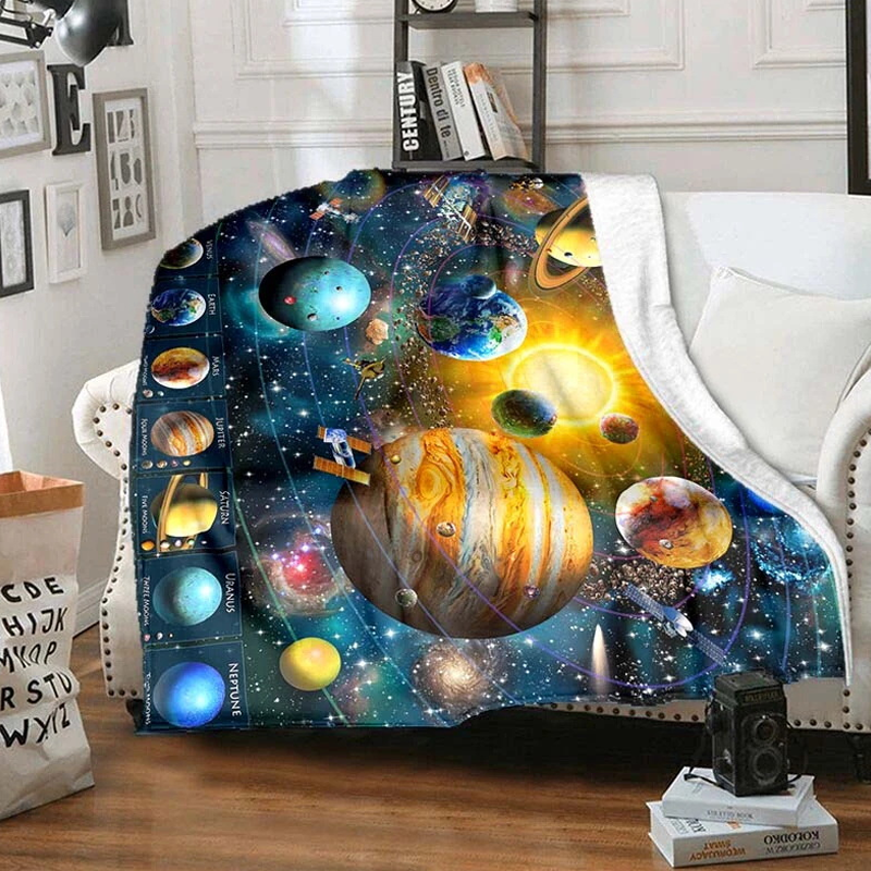 Hjmeta®💕Artistic Print Flannel Throw Blanket