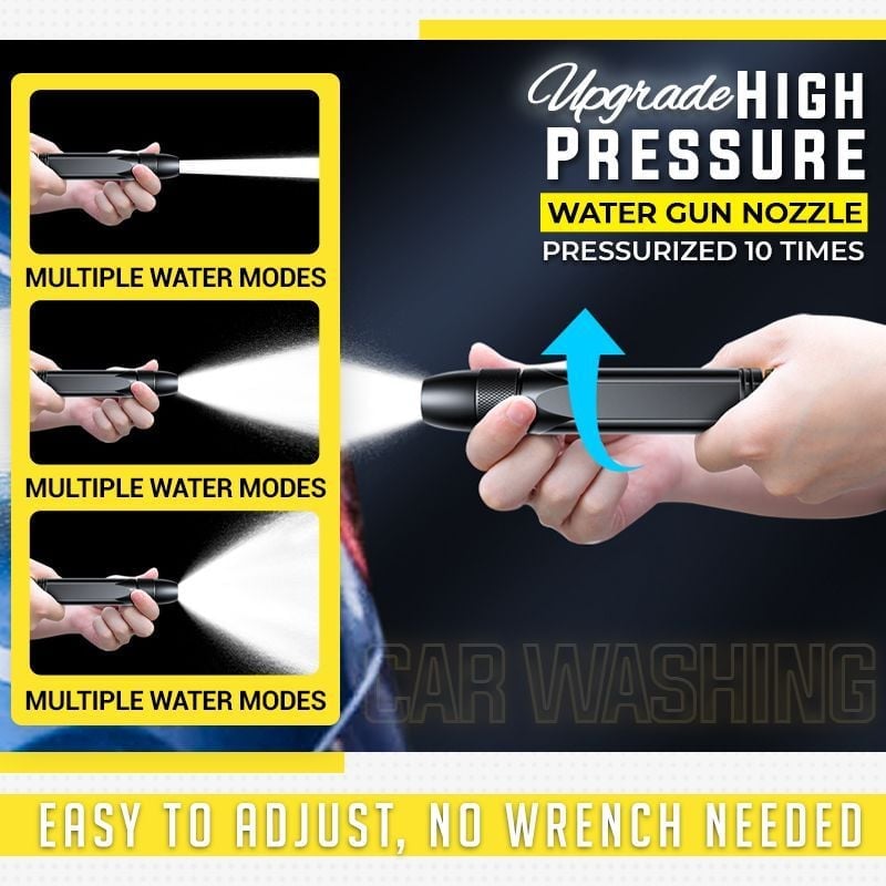 Hjmeta®-🔥 High Pressure Water Nozzle 💧✨Multi-Purpose for Car, Garden & Household Cleaning
