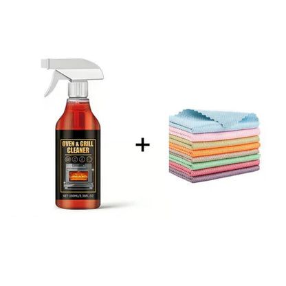 Oven & Grill Cleaner Spray – Dissolves Grease in 5 Mins, No Scrubbing & Eliminates Odors -Hjmeta®