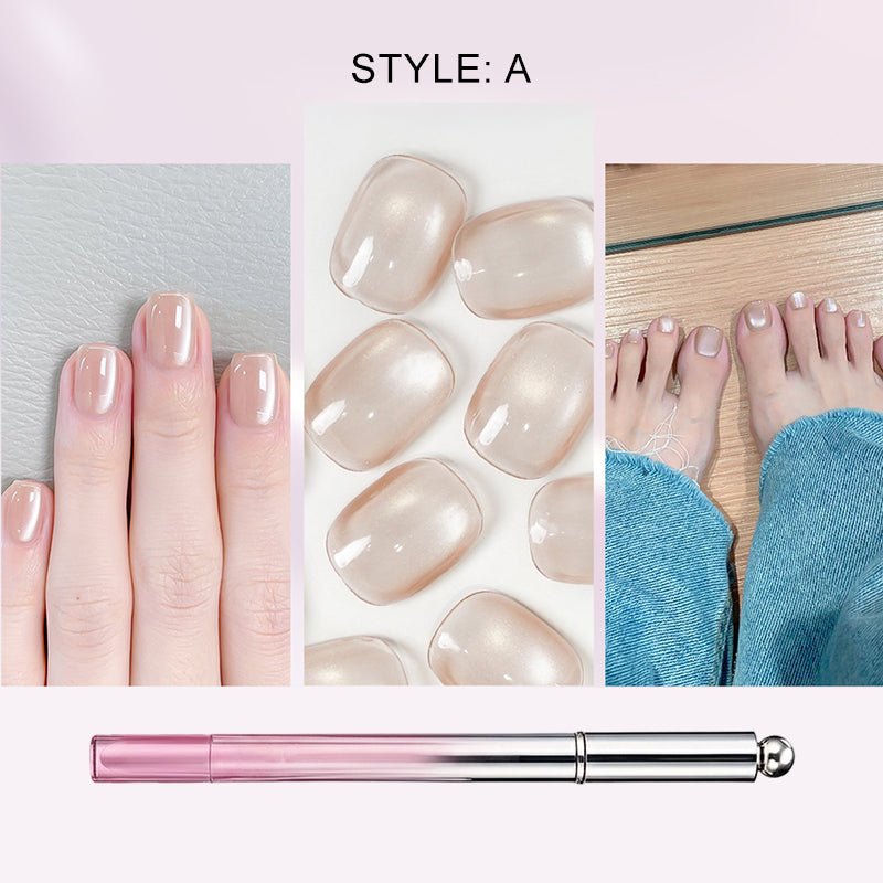 Hjmeta®📢All-in-One Cat Eye Nail Gel Pen – Get a hypnotic cat-eye effect in one stroke! Magnetic gel, lasting shine, salon magic at home. 🖤🌌