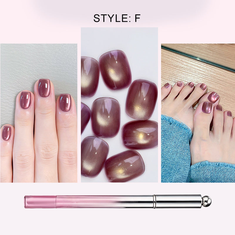 Hjmeta®📢All-in-One Cat Eye Nail Gel Pen – Get a hypnotic cat-eye effect in one stroke! Magnetic gel, lasting shine, salon magic at home. 🖤🌌
