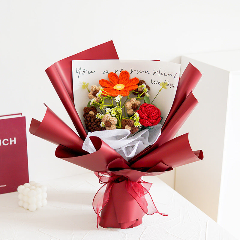 Hjmeta®💕Mother's Day Special Sale 10% OFF!💕Handmade Delicate Crochet Flower Bouquet