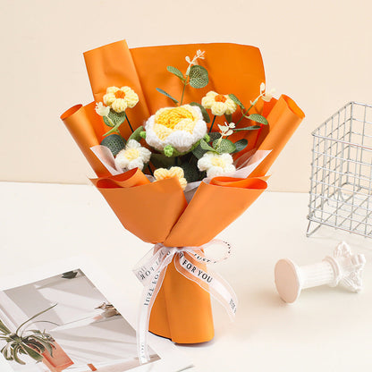 Hjmeta®💕Mother's Day Special Sale 10% OFF!💕Handmade Delicate Crochet Flower Bouquet