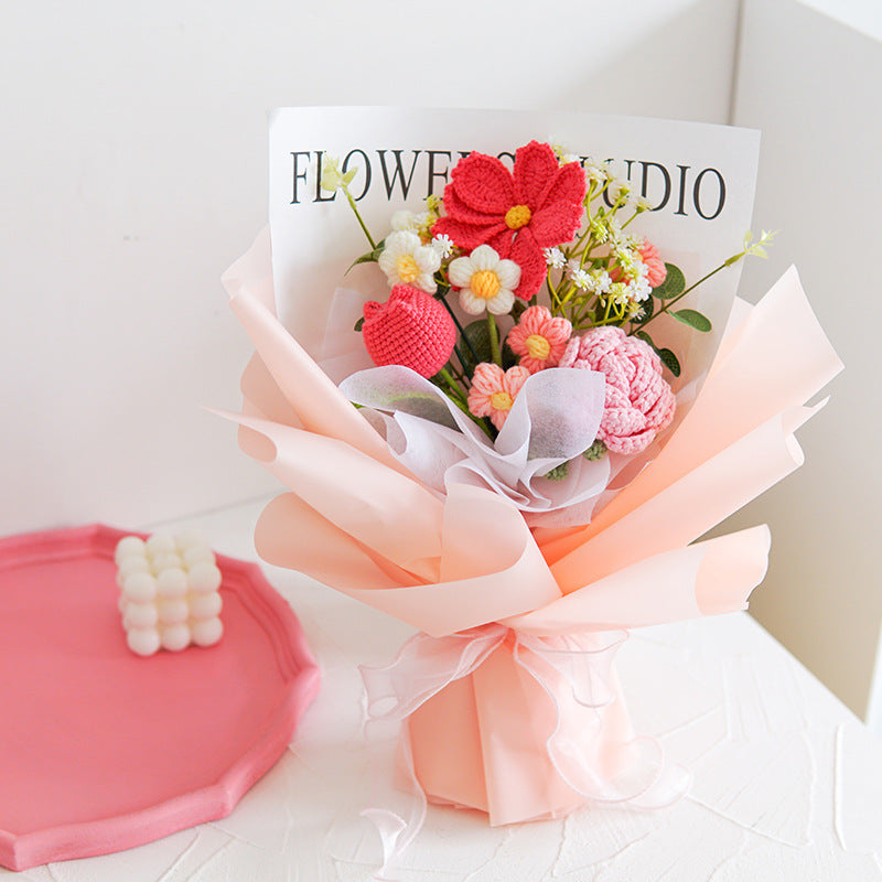 Hjmeta®💕Mother's Day Special Sale 10% OFF!💕Handmade Delicate Crochet Flower Bouquet