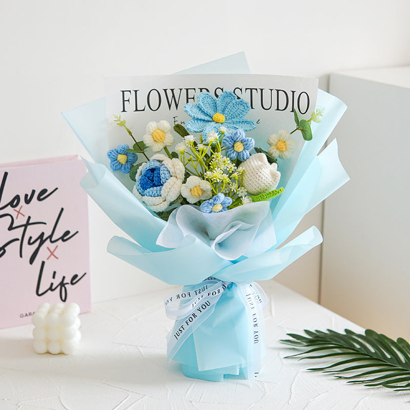Hjmeta®💕Mother's Day Special Sale 10% OFF!💕Handmade Delicate Crochet Flower Bouquet