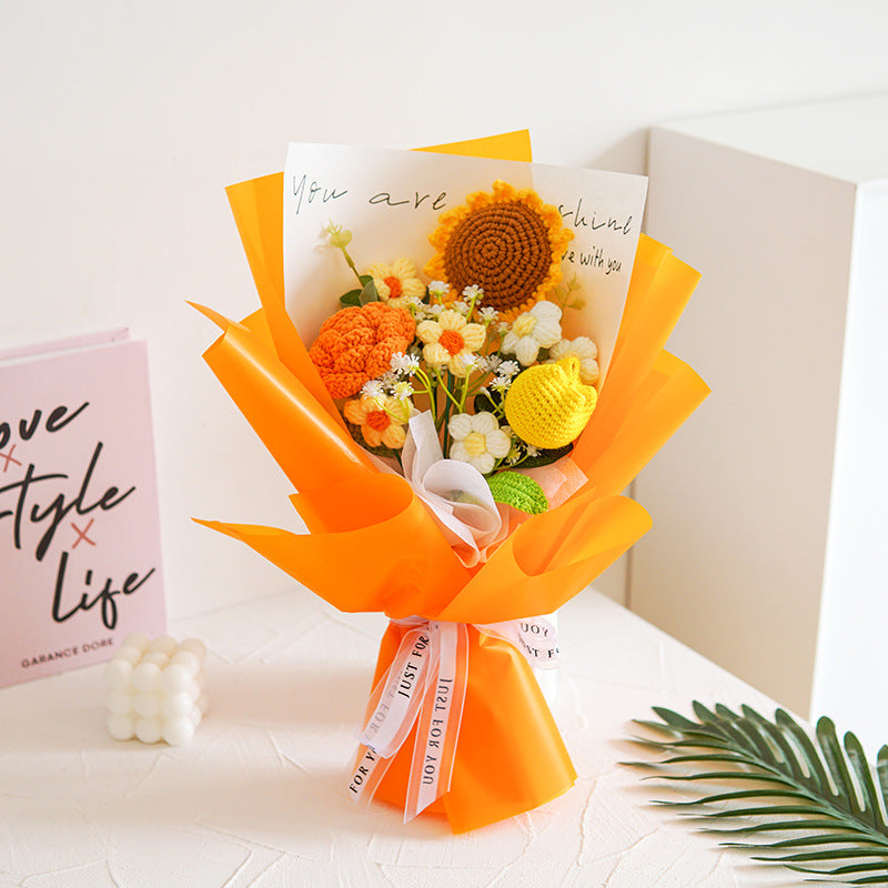 Hjmeta®💕Mother's Day Special Sale 10% OFF!💕Handmade Delicate Crochet Flower Bouquet
