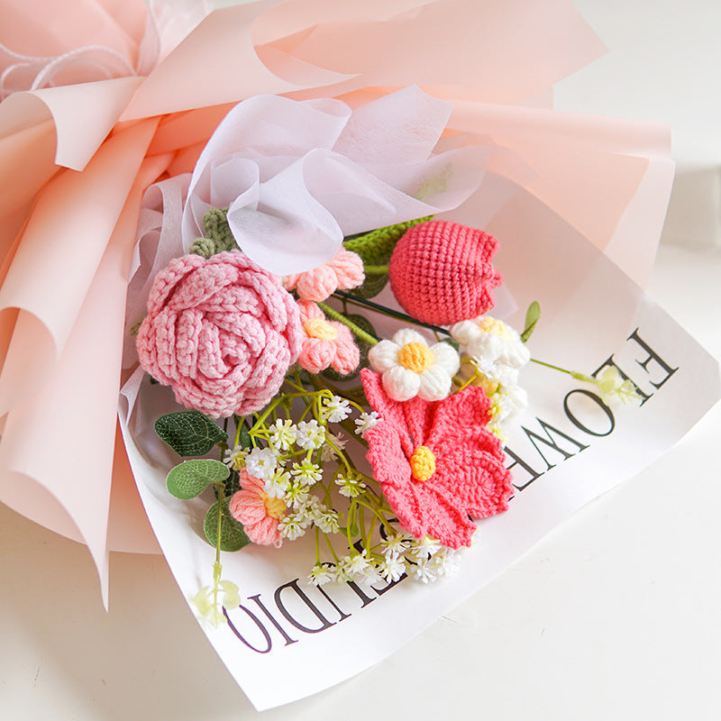 Hjmeta®💕Mother's Day Special Sale 10% OFF!💕Handmade Delicate Crochet Flower Bouquet
