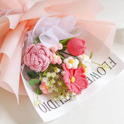Hjmeta®💕Mother's Day Special Sale 10% OFF!💕Handmade Delicate Crochet Flower Bouquet