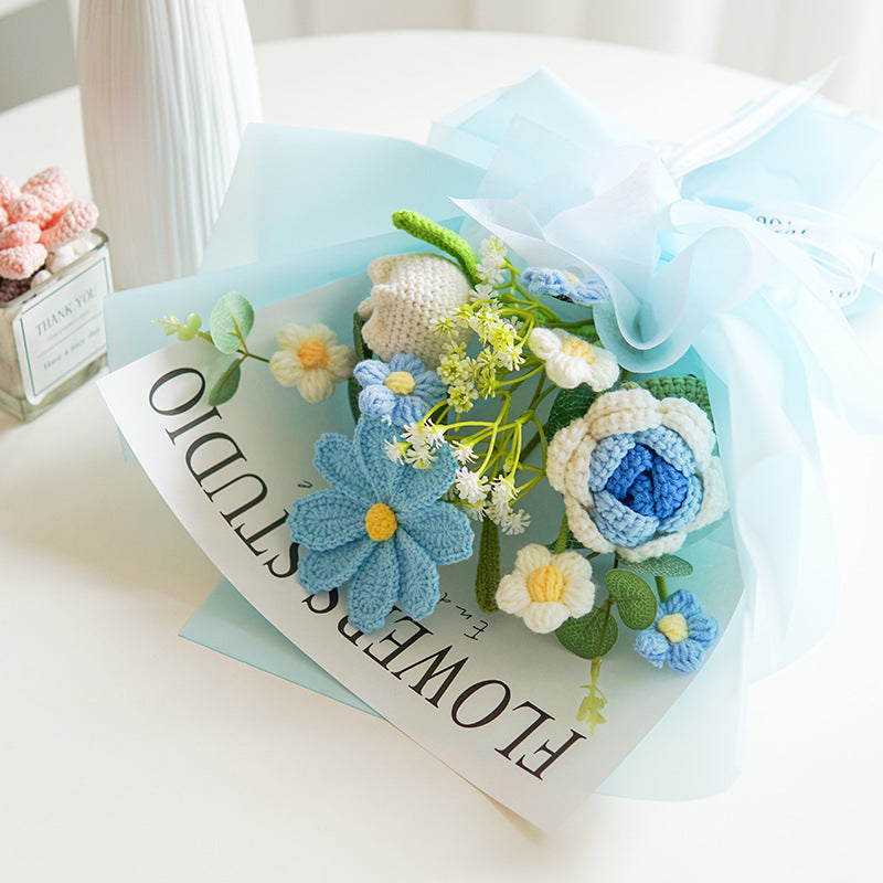 Hjmeta®💕Mother's Day Special Sale 10% OFF!💕Handmade Delicate Crochet Flower Bouquet