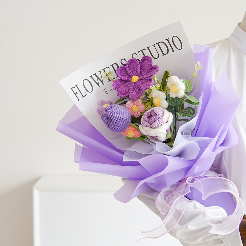 Hjmeta®💕Mother's Day Special Sale 10% OFF!💕Handmade Delicate Crochet Flower Bouquet