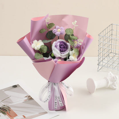 Hjmeta®💕Mother's Day Special Sale 10% OFF!💕Handmade Delicate Crochet Flower Bouquet