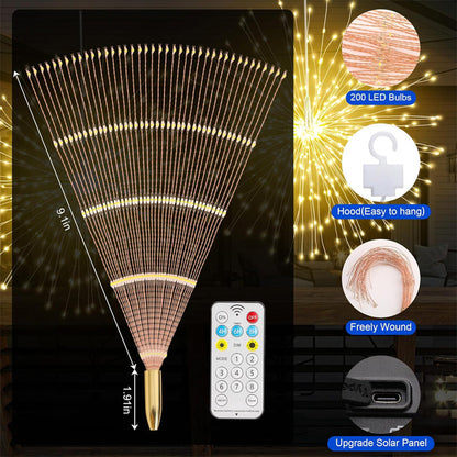 Hjmeta®🎉Solar fireworks fairy lights for gardens and parties