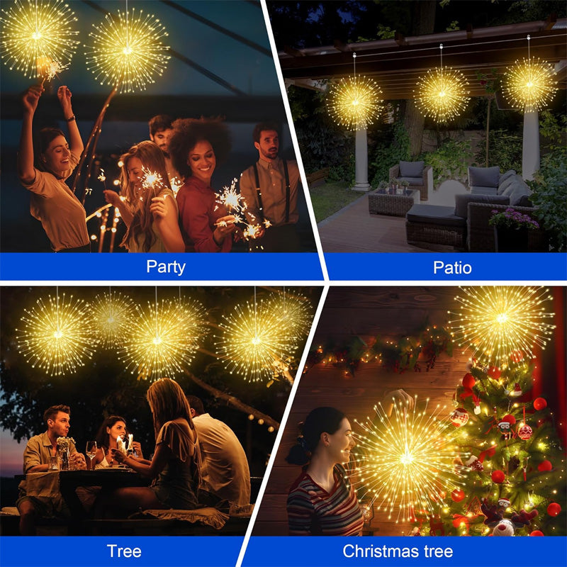 Hjmeta®🎉Solar fireworks fairy lights for gardens and parties