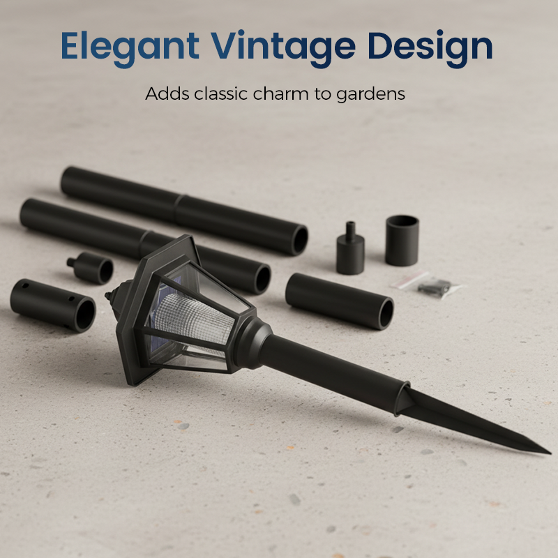 ⏰Vintage Solar-Powered Hexagonal Garden Lights