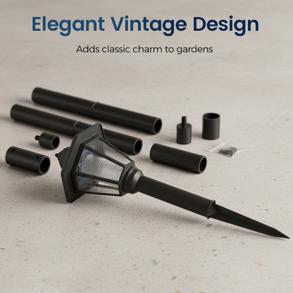 ⏰Vintage Solar-Powered Hexagonal Garden Lights