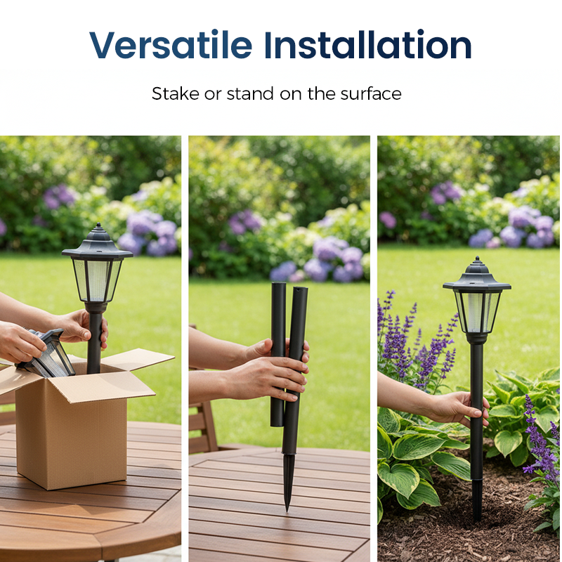 ⏰Vintage Solar-Powered Hexagonal Garden Lights