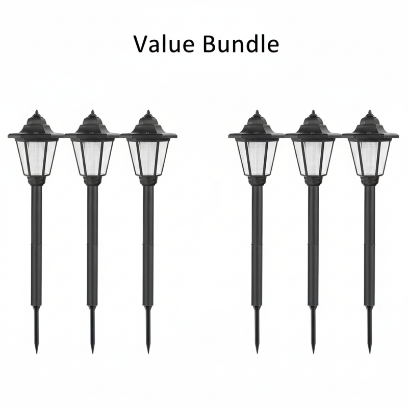 ⏰Vintage Solar-Powered Hexagonal Garden Lights