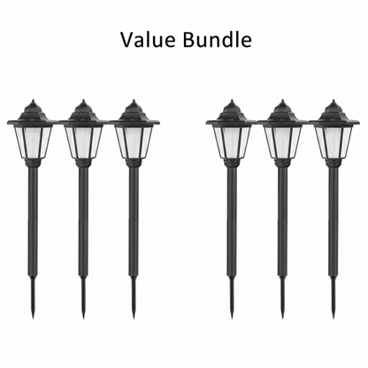 ⏰Vintage Solar-Powered Hexagonal Garden Lights