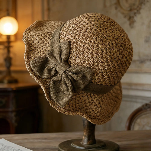 upsell-🌞 Elegant Woven Straw Sun Hat with Bow – Breathable, Foldable & Perfect for Beach & Travel 👒-Hjmeta® (Copy)